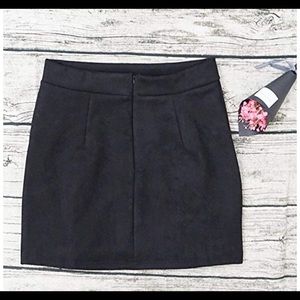 High Waist Lace up Suede Split Tight Mini skirt